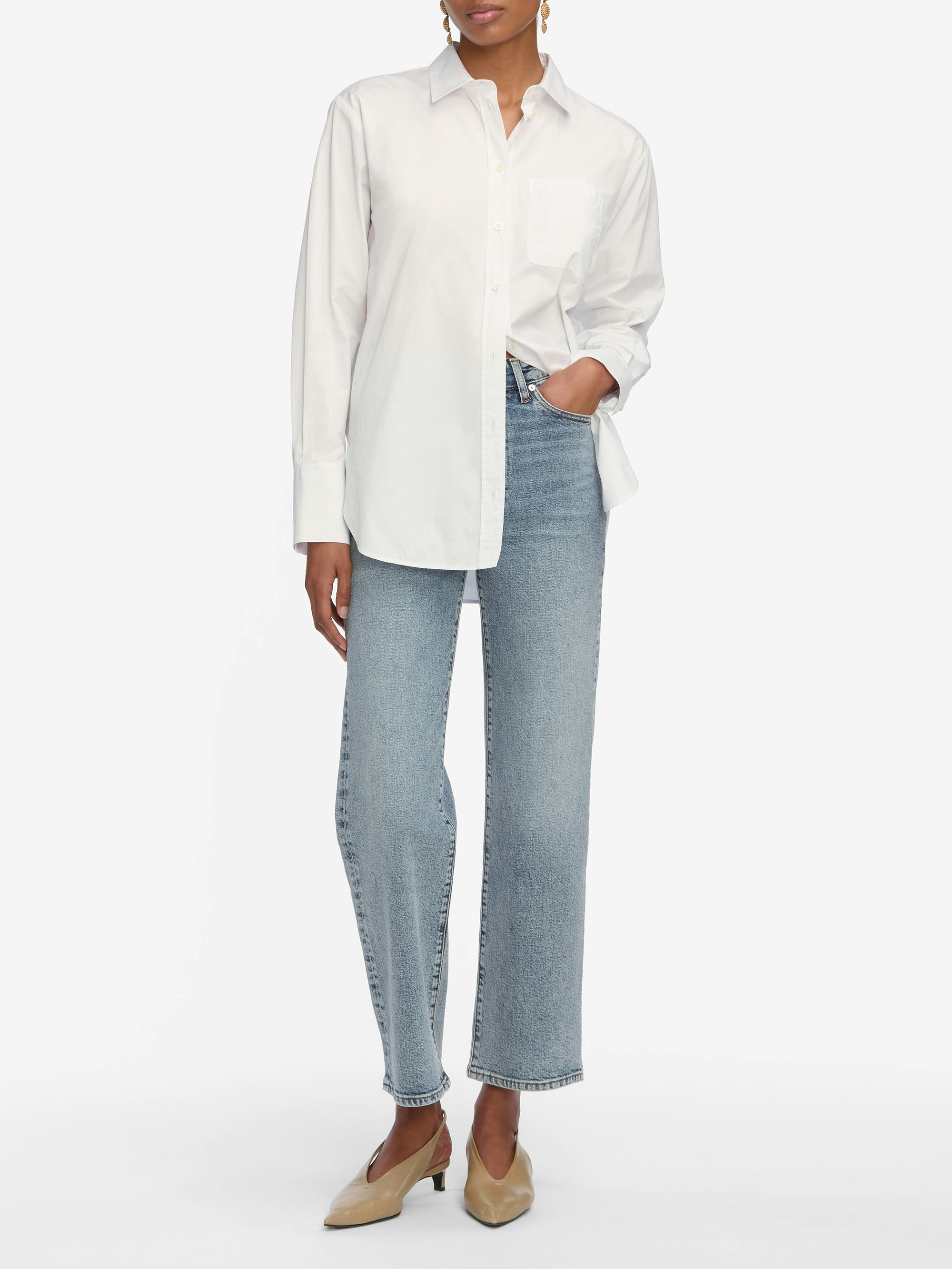 jeans full front view